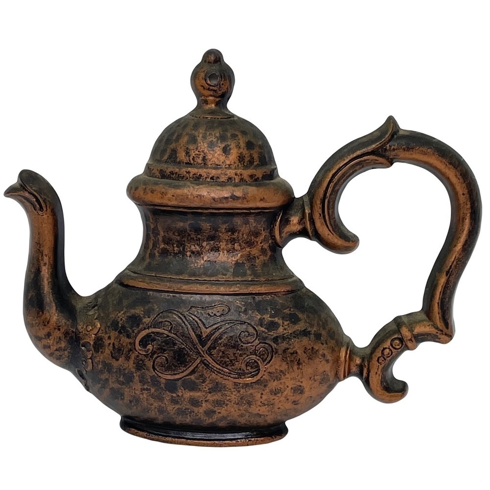 Vintage Retro Copper Dart Industries Tea Pot Wall Decor